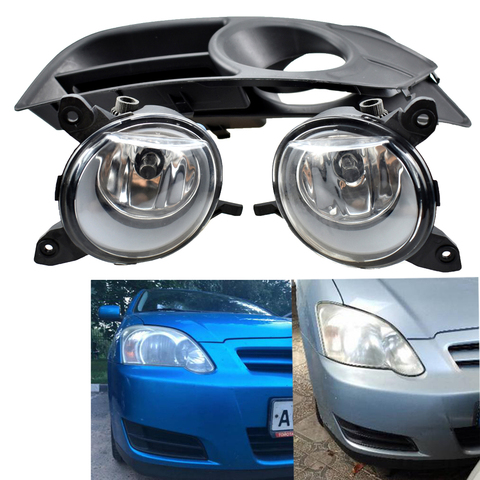 Luces antiniebla para Toyota Corolla 2004-2007 versión europea halógena Luz de niebla Faro de parrilla de los marcos de rejillas de cubierta ► Foto 1/6