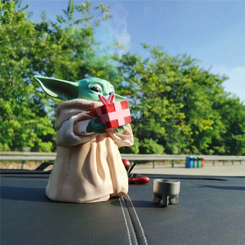 Star War Mandalorian pequeño bebé YODA enorme con figura de regalo Juguetes ► Foto 1/6