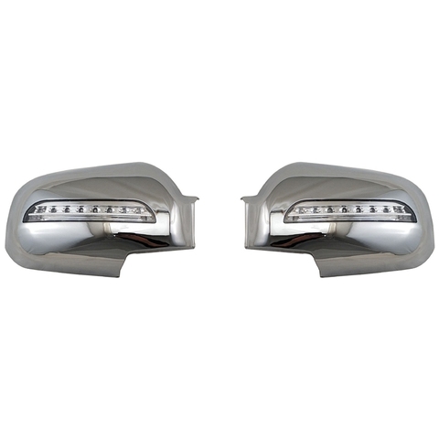 Cubiertas de espejo de puerta de coche con LED para Hyundai Tucson 2006-2009 ABS cromo ► Foto 1/6