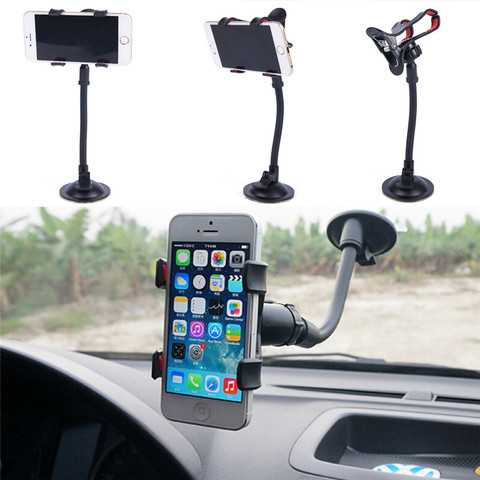 Soporte Universal giratorio 360 para parabrisas de coche, Clip de montaje para teléfono, para iphone, samsung, huawei, xiaomi ► Foto 1/6