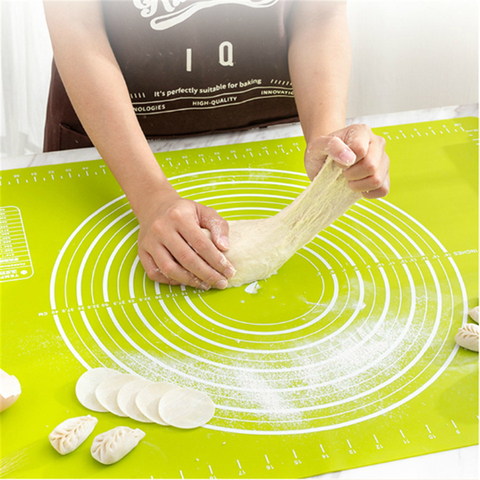 Alfombrilla de silicona antiadherente para repostería, 60x50, para hornear, harina, Fondant, tabla de amasar, alfombrilla de silicona para amasar, herramientas de cocina ► Foto 1/6