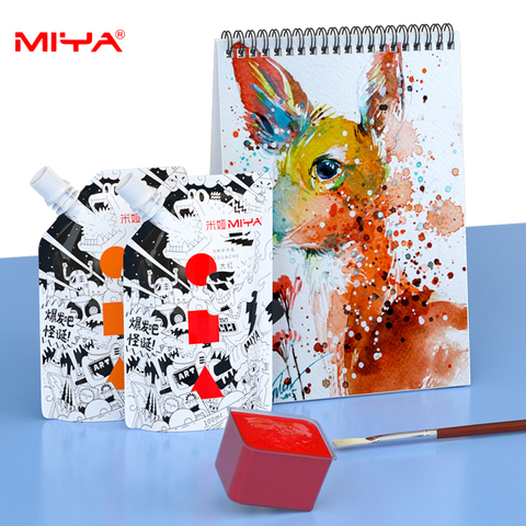 MIYA-Bolsa de pinturas Gouache, 100ml, 44 colores, profesional, no tóxico, Color de la piel, recarga de pintura para pintura, suministros de arte ► Foto 1/6