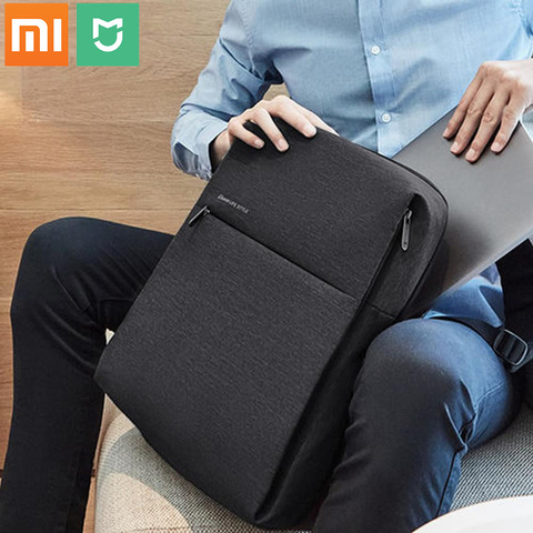 Mochila De moda Xiaomi mijia 100% Original, mochila escolar, impermeable, para exteriores, para ordenador de 15,6 pulgadas/placa xiaomi ► Foto 1/5