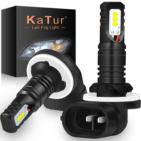 Katur-bombillas Led antiniebla para coche, lámpara blanca superbrillante de 12V y 881 K, 80W, H27, 6500, 1600LM, CSP, 2 uds. ► Foto 1/1