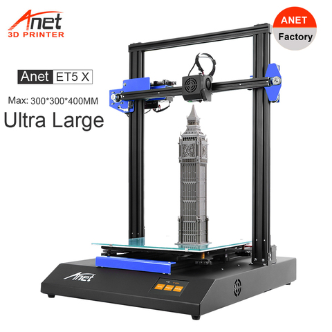 Anet-impresora 3D con autonivelación de cama automática, dispositivo de impresión 3D ET5X FDM, Max 300x300x400MM, compatible con Marlin de código abierto ► Foto 1/6
