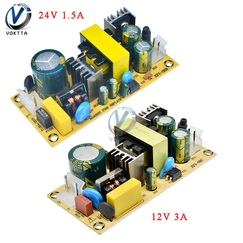 Módulo del interruptor de la fuente de alimentación, AC-DC, 12V, 3A, 24V, 1.5A, 36W, 220V a 12V, herramienta de placa de 24V para reparación de repuesto ► Foto 1/6