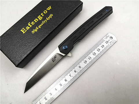 Eafengrow-cuchillo plegable EF946 edc, D2 blade G10, mango táctico, de bolsillo, utilidad para acampar, caza al aire libre ► Foto 1/6