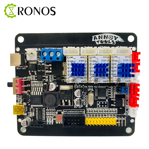 Placa de Control reguladora de tensión GRBL1.1 TMC2208, Motor paso a paso de 3 ejes con placa de controlador USB sin conexión para grabador láser CNC ► Foto 1/5