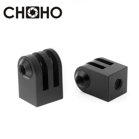 Adaptador de Metal para trípode de aluminio, tornillo de montaje de aleación cnc de 1/4 pulgadas para Gopro 7, Black Siver White, 6, 5, 8, 9, SJCAM, Xiaomi YI, accesorios ► Foto 1/6