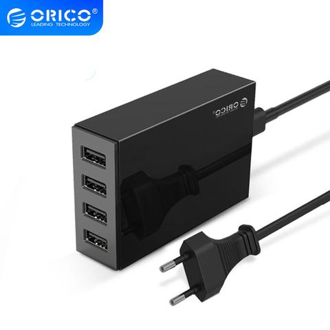 Adaptador de cargador de escritorio ORICO USB 6 puertos 5V2. 4A cargador rápido Enchufe europeo para Xiaomi Samsung Huawei ► Foto 1/6