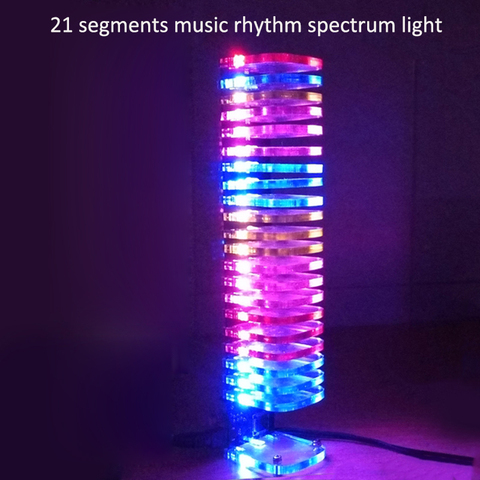 Cubo de luz LED de 21 segmentos, Kit de espectro de luz, música, partes de producción, creativo, luces de mercado nocturno ► Foto 1/6