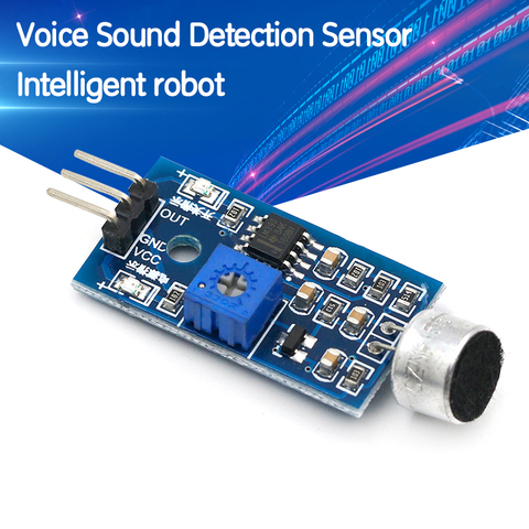 Módulo con Sensor de detección de sonido de voz de 3 pines Robot inteligente helicóptero aeroplano Boart coche para arduino Diy Kit ► Foto 1/6