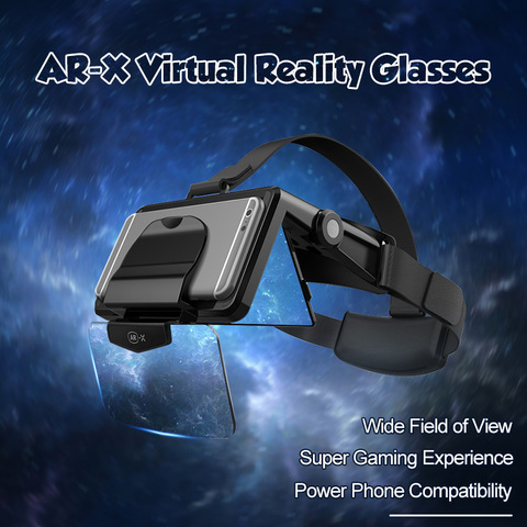 gafas 3d vr fpv prismaticos potentes y de gran alcance FIIT AR-X AR-gafas inteligentes 3D VR, auriculares con caja, casco de realidad Virtual VR para teléfonos inteligentes de 4,7-6,3 pulgadas ► Foto 1/6