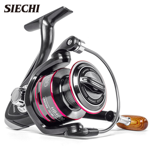 SIECHI carrete de pesca Metal carrete giratorio 8KG Max Drag mango de acero inoxidable carrete de hilo de agua salada accesorios de pesca ► Foto 1/6