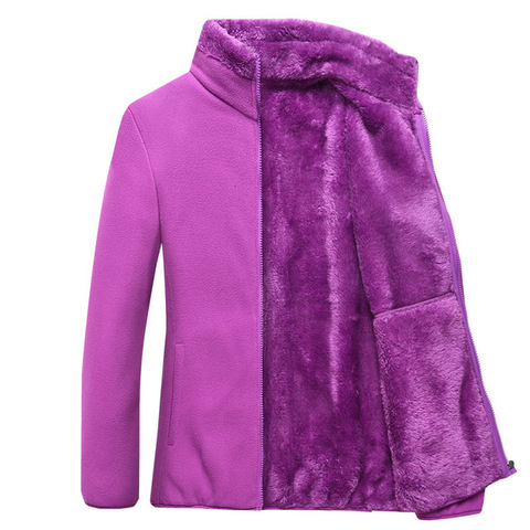 Chaqueta de lana gruesa para mujer, abrigo térmico polar para exteriores, Camping, senderismo, ropa de montañismo, Otoño e Invierno ► Foto 1/6