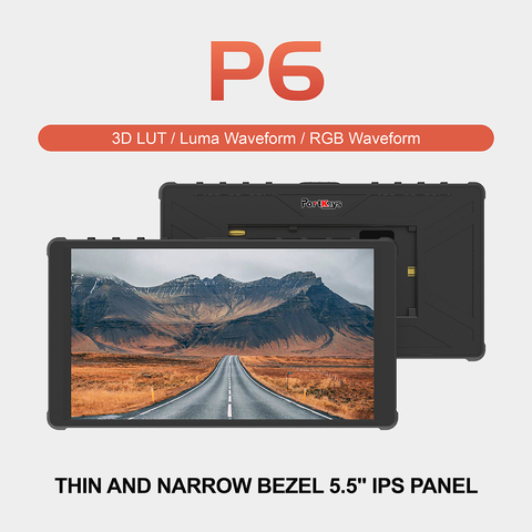 Portkeys-Monitor P6 de 5,5 pulgadas, Panel IPS de 5,5 pulgadas, 4K, HDMI, compatible con 3D LUT en el campo de la Cámara, Luma RGB, forma de onda para cámara DSLR ► Foto 1/6