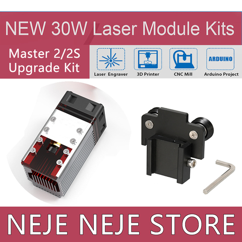 NEJE-módulo láser master 2, kit de actualización de módulo de corte, distancia focal fija, enfoque deslizante, protección visual, 30W ► Foto 1/6