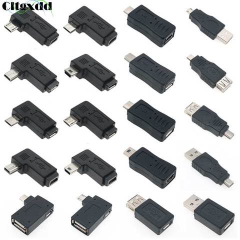 Cltgxdd 1 Uds. Micro / Mini USB o USB 2,0 macho hembra impresora conector USB conector de alimentación adaptador de carga para teléfono MP5 ect ► Foto 1/6