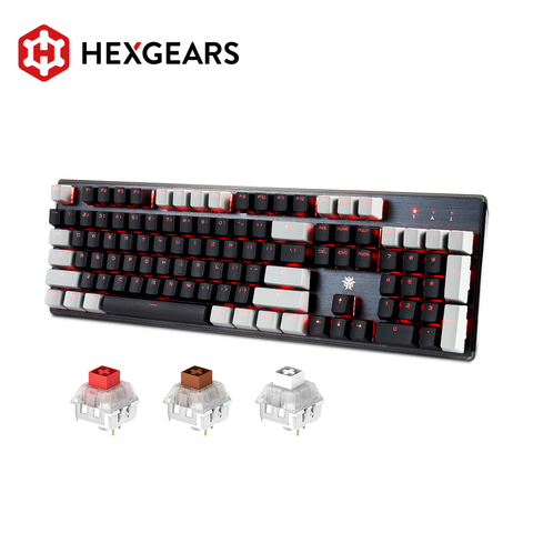 HEXGEARS GK715S profesional de teclado 104 llaves de intercambio en caliente Kailh caja de interruptor de teclas PBT Teclado mecánico con RGB retroiluminado ► Foto 1/6