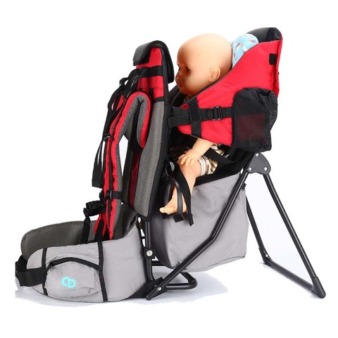 Mochila portabebés de senderismo para bebé, respaldo de viaje para niño pequeño, silla de escalada al aire libre, silla para llevar en el hombro ► Foto 1/6