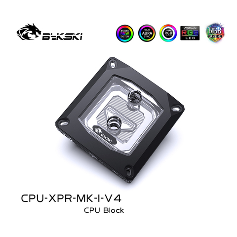 Bykski bloque de agua de la CPU INTEL LGA115X 20XX 1366 12V RGB o 5V RBW CPU radiador CPU-XPR-MK-I-V4 ► Foto 1/5