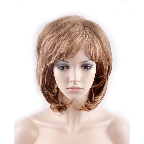HAIRJOY-pelucas de pelo sintético para mujer, 6 colores disponibles, cortas capas esponjosas rizadas resistentes al calor ► Foto 1/6