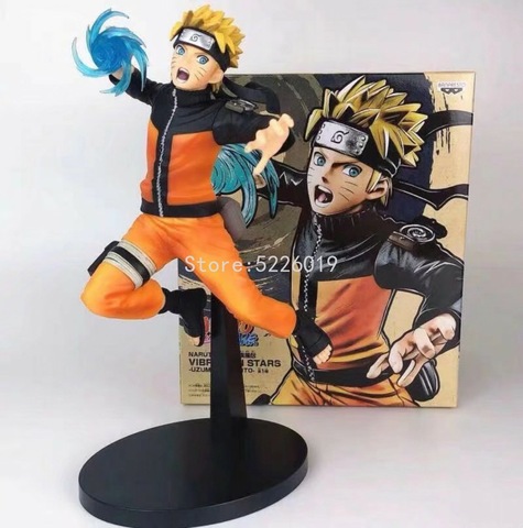 25CM vibración Uzumaki Naruto Rasengan figura Uchiha Sasuke dibujo animado figura Naruto Shippuden Anime-dibujos de vibración estrellas NARUTO Juguetes ► Foto 1/6