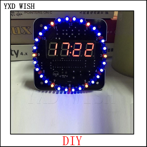 Módulo de reloj electrónico de alarma con pantalla LED giratorio DS1302, KIT de bricolaje, pantalla LED de temperatura para arduino ► Foto 1/3