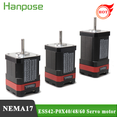 Nema17-servomotor paso a paso integrado de circuito cerrado, ESS42-P2X-60MM, 40MM, con controlador de 0,72nm, 2,0a, motor servo paso a paso y unidad híbrida ► Foto 1/6