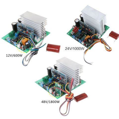 Placa de potencia del inversor de frecuencia onda sinusoidal pura 12/24/48V 600/1000/1800W tableros terminados para DIY ► Foto 1/1