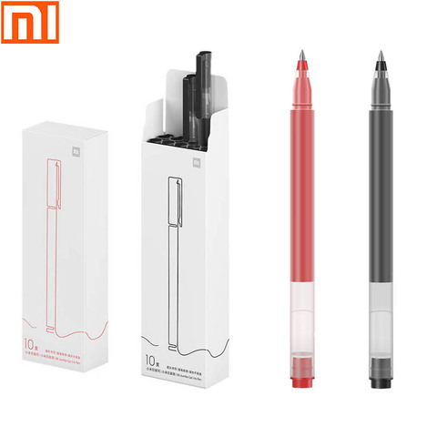 Xiaomi mijia-Bolígrafo de gel de escritura gigante, 10 palos/tinta japonesa MIKUNI/bala de resorte de 0,5mm/tinta no rompible/Escritura suave ► Foto 1/6