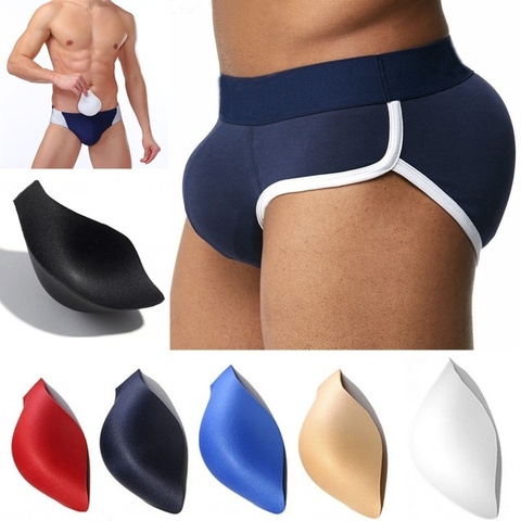 Almohadillas de copa para bulto, copa de esponja extraíble, realce, ropa interior Sexy para hombres, bragas, 1 ud. ► Foto 1/6