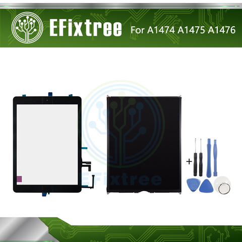 Alta calidad A1474 A1475 A1476 Panel táctil pantalla LCD para iPad Air pantalla táctil Panel digitalizador negro blanco ► Foto 1/6