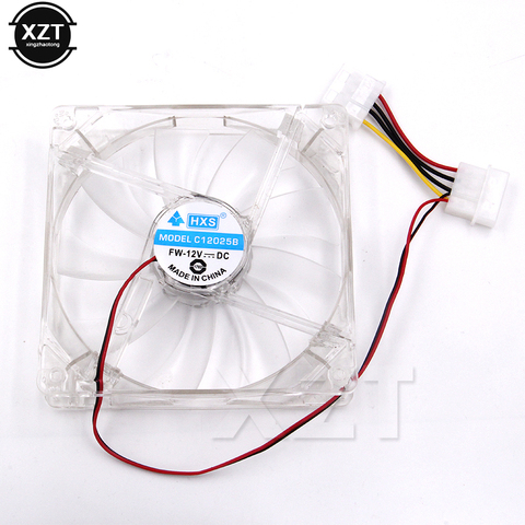 120mm computadora CPU ventilador enfriador LED computadora PC carcasa ventilador de refrigeración Ultra disipador silencioso 120x120x25mm rgb ventilador de luz, 12v 3P IDE 4pin, ventilador fácil instalado ► Foto 1/6