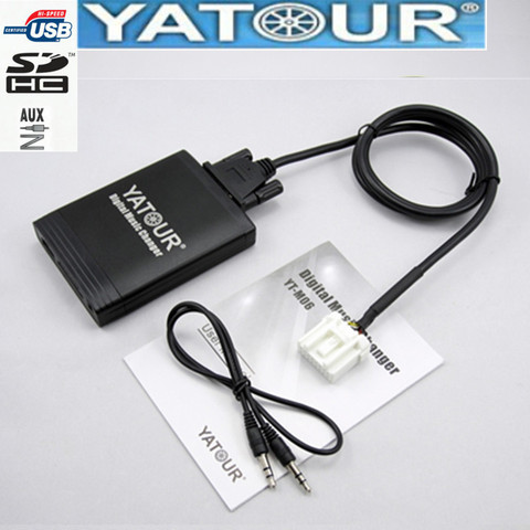 Yatour para Mazda 2 3 6 CX7 RX8 MPV coche Mp3 jugador USB Adaptador de Audio MP3 AUX interfaz Bluetooth Digital cambiador de CD Yt-m06 ► Foto 1/6