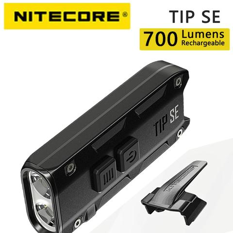 NItecore TIP SE Original, 700 lúmenes, batería de iones de litio recargable, llavero de luz de Metal de doble núcleo ► Foto 1/6