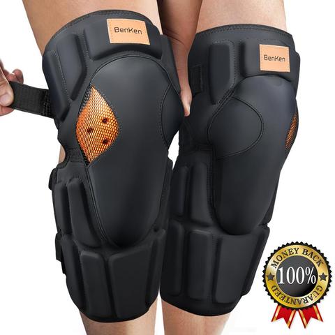 Benken-rodilleras de motocicleta protectoras para Motocross, Snowboard, Skateboard, esquí, Roller, Hockey, Protección deportiva, conjunto de rodilleras de montaña ► Foto 1/6