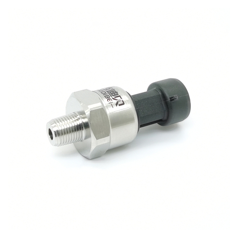 Sensor de presión transductor para coche suspensión de aire de gas combustible 1/8NPT DC 12V 10bar 1-5V 0,3 m de sensor de acero inoxidable ► Foto 1/6