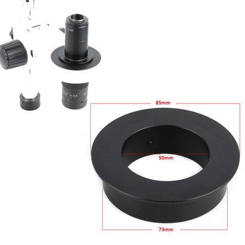 Microscopio estéreo 76mm a 50mm anillo adaptador para 300X 180X C montaje de la Lente de la cámara de Video de microscopio para 76mm ajuste de soporte ► Foto 1/6