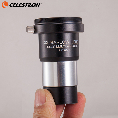 Celestron-lente Barlow 3x de 1,25 pulgadas, cuerpo de Metal totalmente multicapa con rosca M42 para ocular de telescopio estándar ► Foto 1/6