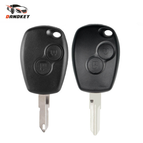 Carcasa de llave remota Dandkey para protector antipolvo para Renault Clio DACIA 3 Twingo Logan Sandero Modus para Nissan 2 botones llave de alarma para coche ► Foto 1/5