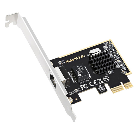 Tarjeta de red PCI-E PCI Express, adaptador de Ethernet Gigabit de 2500Mbps, 10/100/1000M, RJ-45, RTL8125 ► Foto 1/6