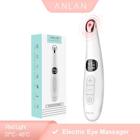 ANLAN-masajeador eléctrico para ojos, dispositivo masajeador eléctrico para ojos antienvejecimiento, con pantalla LED, masajeador recargable por USB ► Foto 1/6