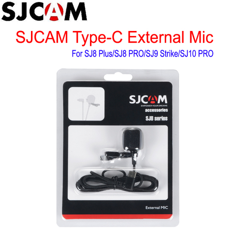 SJCAM-micrófono externo SJ8 SJ9 extensible, accesorios de SJCAM tipo C para cámara de acción deportiva SJ8 Pro / SJ8 Plus / SJ9 Strike ► Foto 1/4