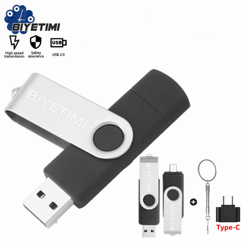 Biyetimi-unidad Flash USB multifuncional para teléfono pendrive otg 2,0 de 64gb, Pen Drive de 32gb, 16gb y 128G ► Foto 1/6