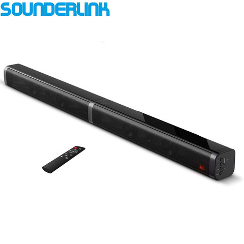 Sounderlink desmontable Bluetooth TV Barra de sonido inalámbrico altavoz HiFi torre de sonido de cine en casa bar óptico de TV LED ► Foto 1/6