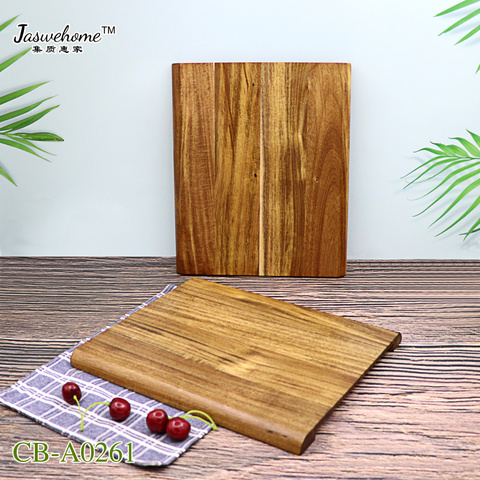 Tabla de corte de madera de acacia Jaswehome tablas de corte de madera para la cocina tabla de corte personalizada bandeja de servicio de madera ► Foto 1/6