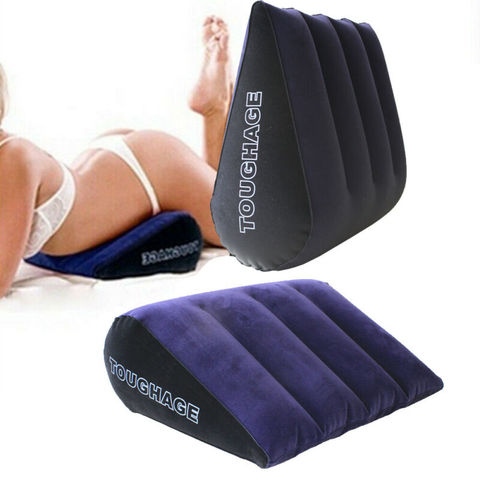 Cojín mágico inflable para clímax, cojín de posición de amor para parejas, muebles de pareja, almohada con abalorio triangular ► Foto 1/6