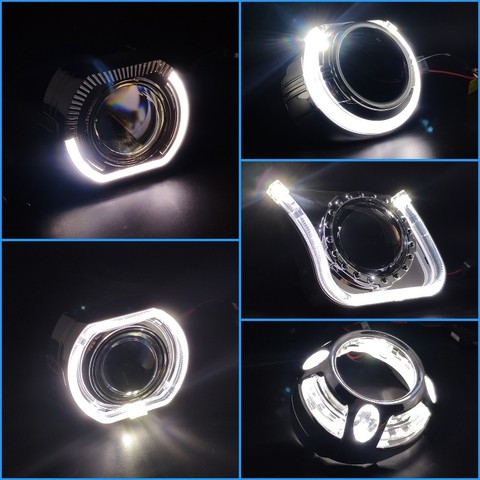 Ojos de Ángel para lente de proyector bi-xenon 3,0 Hella 3R/Q5, cubiertas de máscara, faros, accesorios de coche, reacondicionamiento DIY ► Foto 1/6