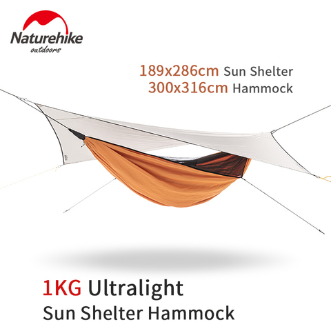 Naturehike-toldo ultraligero para 1 persona, tienda de hamaca impermeable con mosquitera, portátil para exteriores, toldo de lluvia ► Foto 1/1